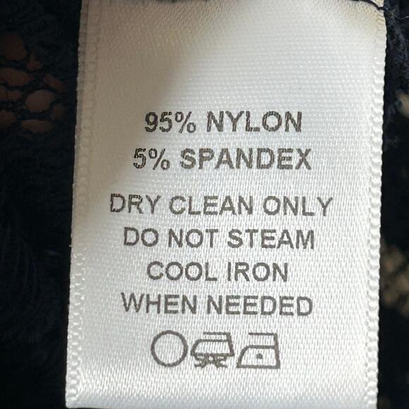 Kiyonna NWT Dress Plus Size 4X Mid Length Navy Lace Overlay Slip Dress - Picture 6 of 10